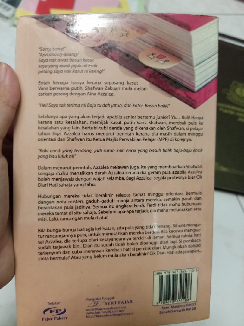 Novel Cik Diari Hati Books Stationery Books On Carousell