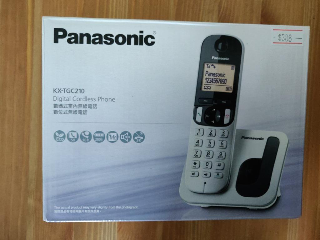 Panasonic Digital Cordless Phone KXTGC210, 音響器材, 可攜式音響設備 Carousell