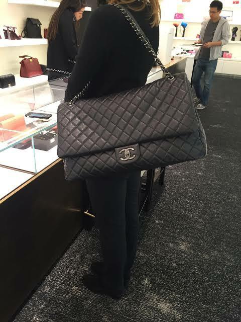 Chanel jumbo xl best sale travel bag
