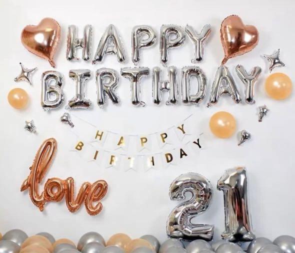 Promo Silver Rose Gold Grey Romantic Love Valentine Girlfriend Boyfriend White Happy Birthday Banner Heart Shape Stars Diamond Age Number Adult Theme Latex Happy Birthday Party Decoration Decorative Balloon Set Design Happy birthday banner backdrop happy birthday banner poster birthday party decorations for boys and girls. silver rose gold grey romantic love valentine girlfriend boyfriend white happy birthday banner heart shape stars diamond age number adult theme latex