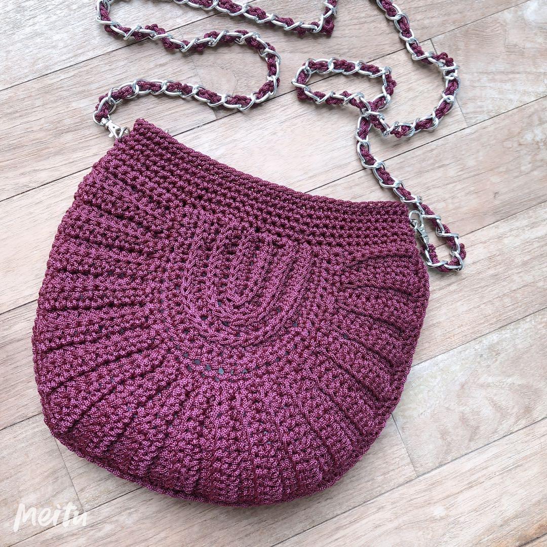 Seashell on sale crochet bag