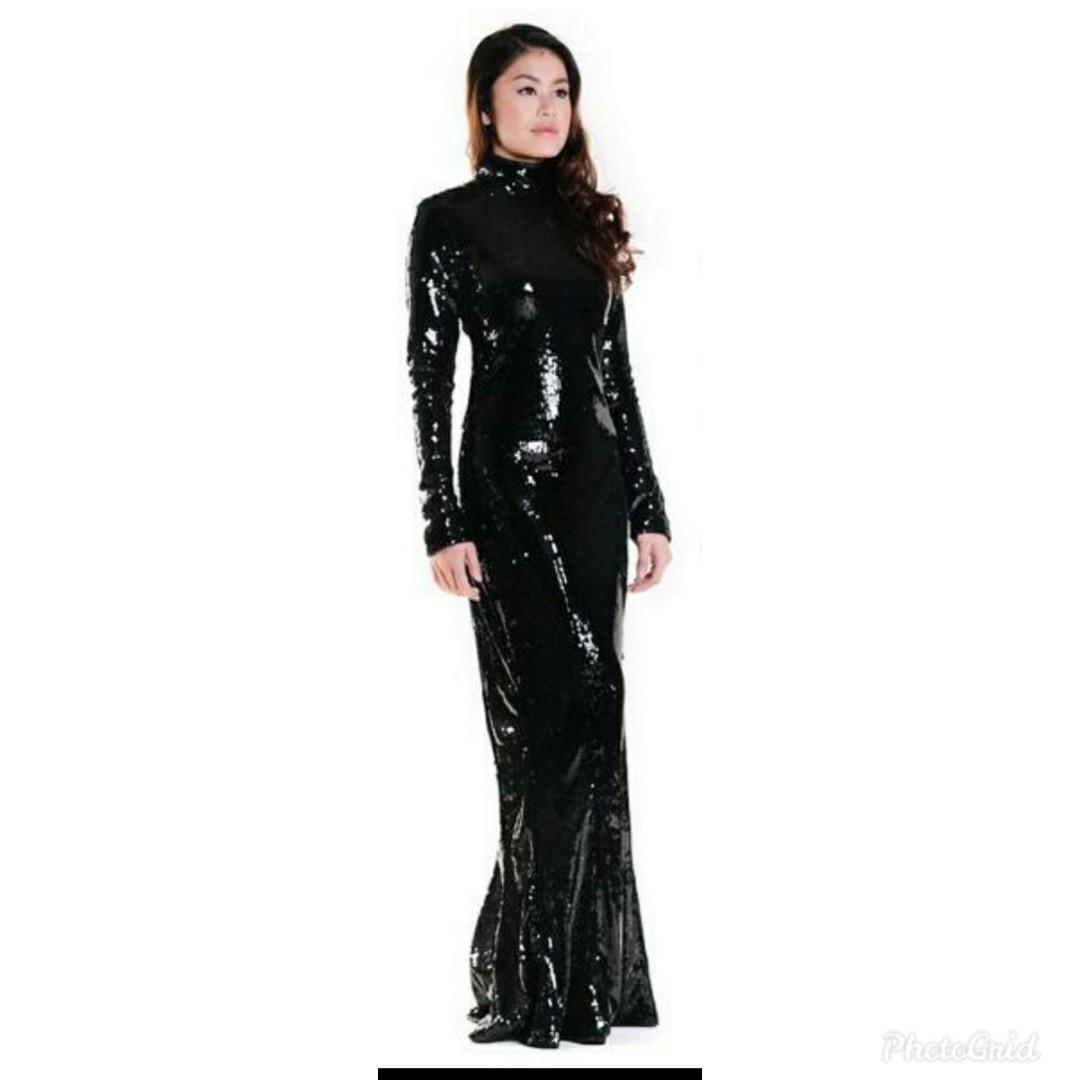 Sequin black turtleneck dress by Yuna Women s Fashion Muslimah