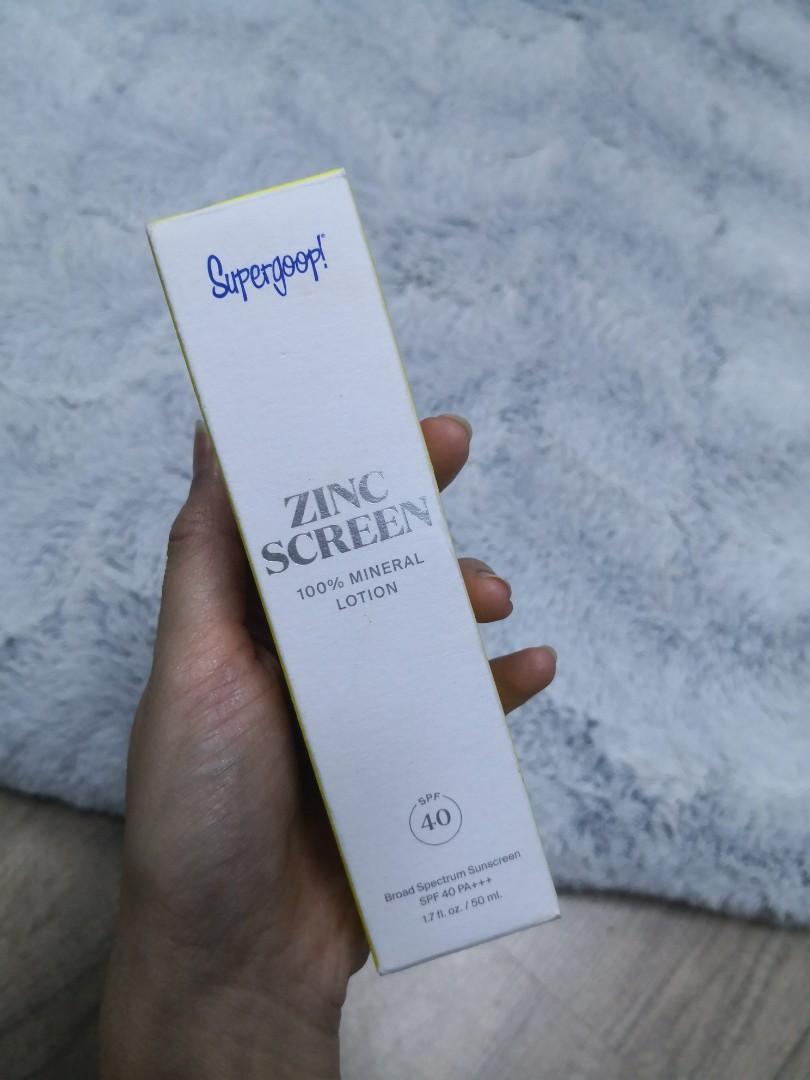 Supergoop zincscreen 100 mineral sunscreen 13 zinc oxide