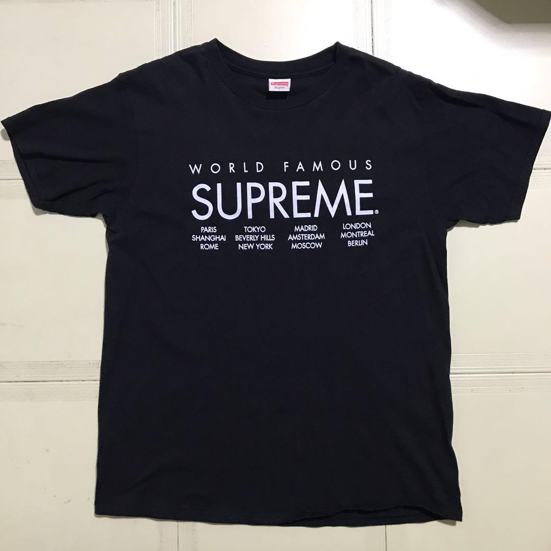 Supreme world discount famous tee