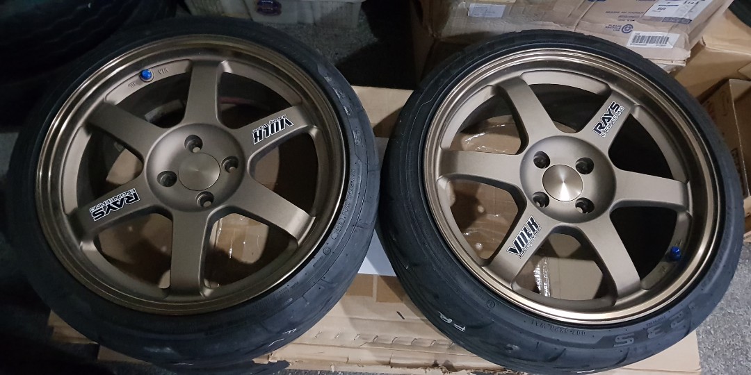 TE 37 bronze mags only 17inch 4x100, Car Parts & Accessories, Mags and