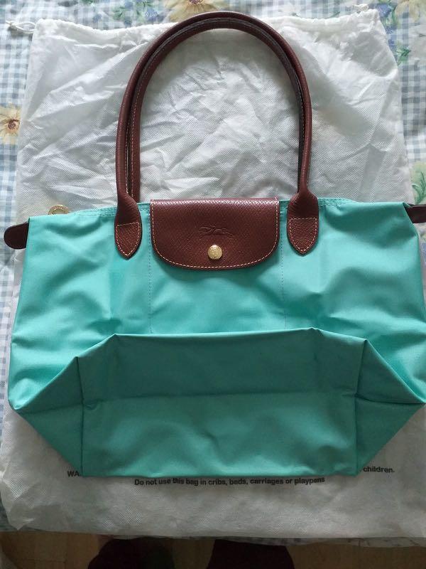 Longchamp teal shop bag