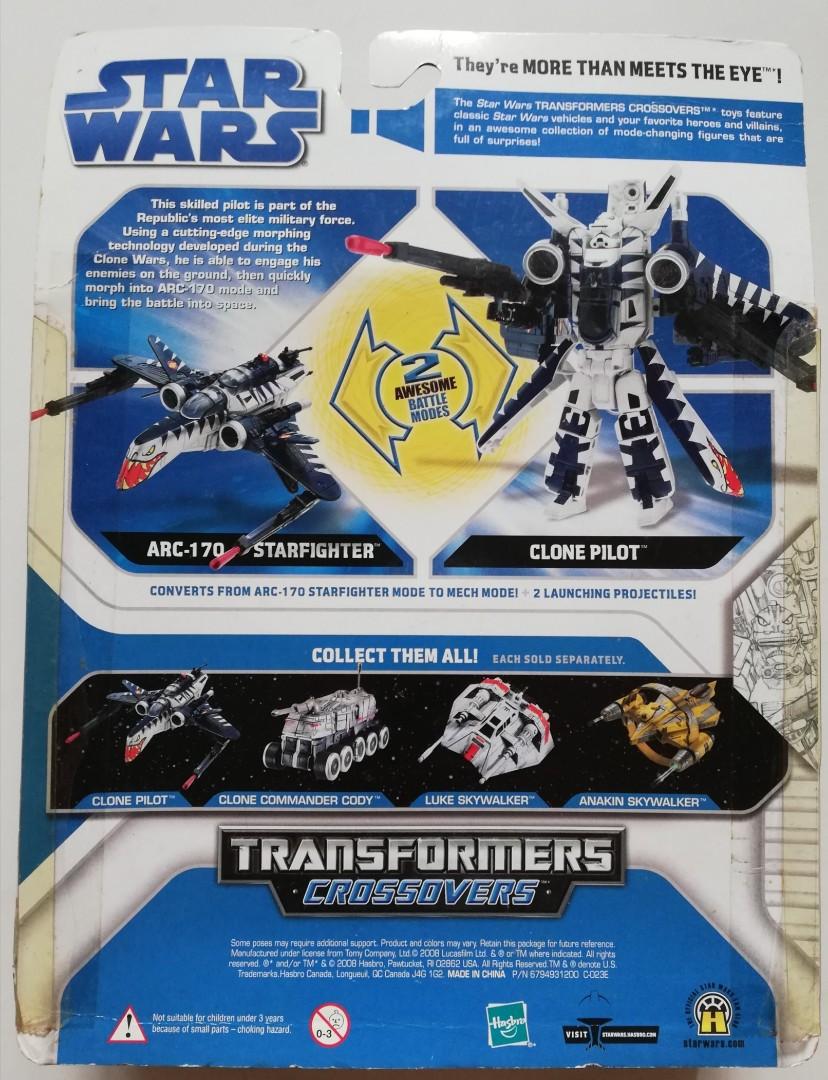 BNIB Transformers Crossover Star Wars ARC170 Starfighter Tiger Shark