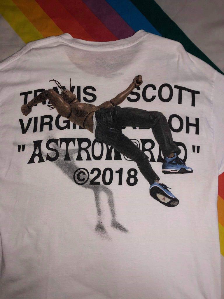 Travis scott Virgil abloh x astroworld by a thread j4 edition Women s Fashion Tops Others Tops on Carousell
