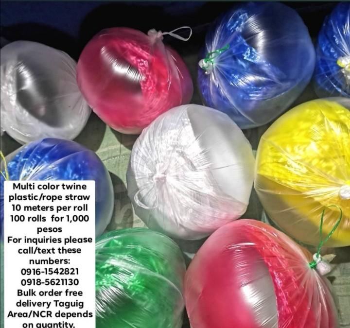 TWINE PLASTIC TALE STRAW, Furniture & Home Living, Home Improvement ...