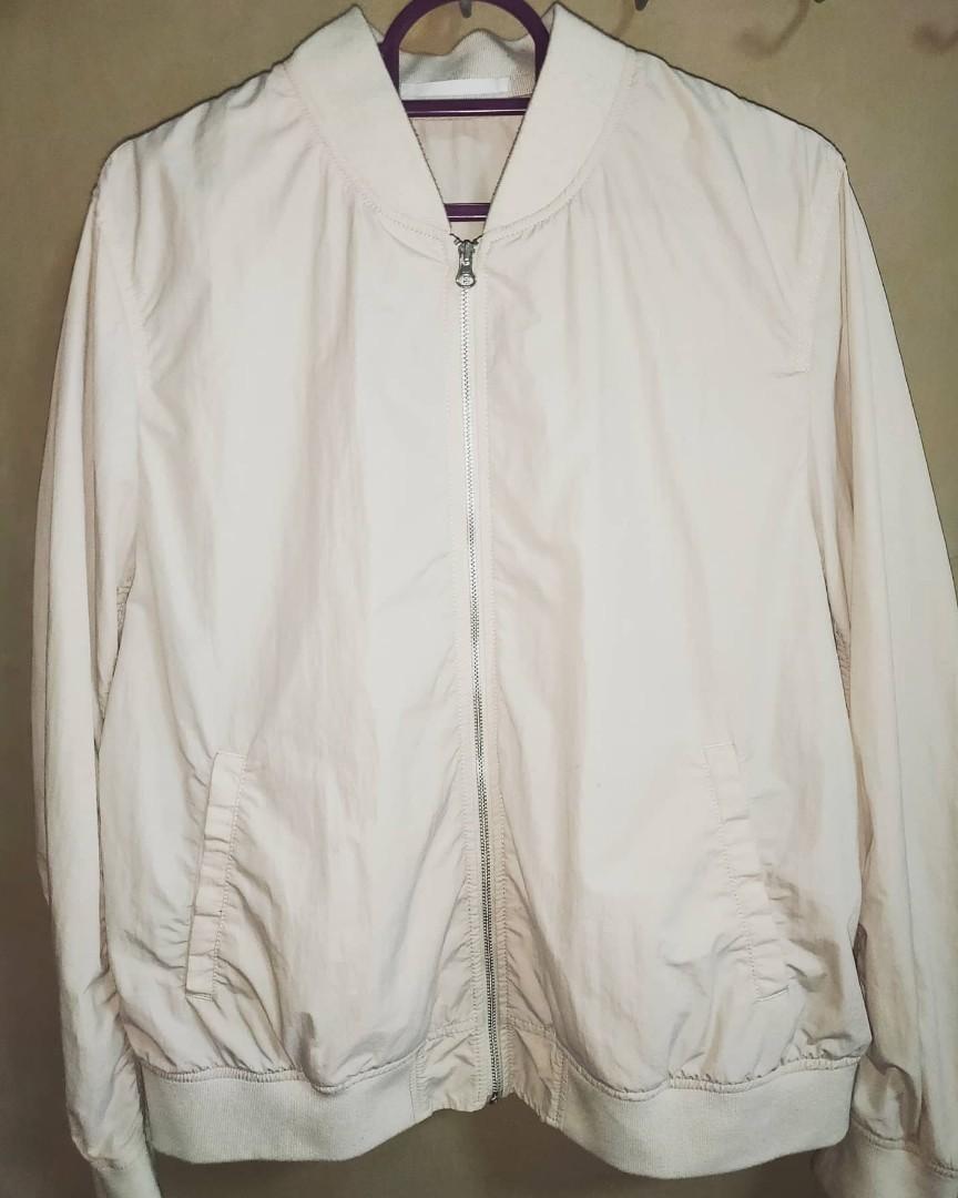 All white bomber clearance jacket