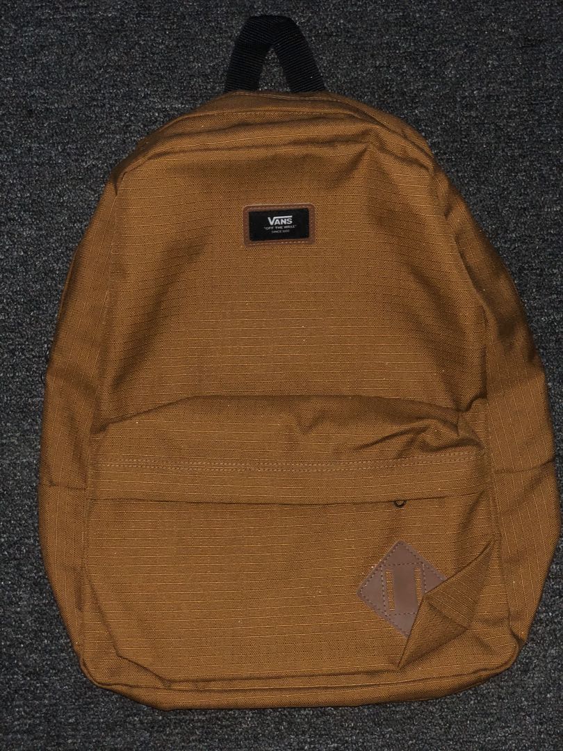 vans backpack brown