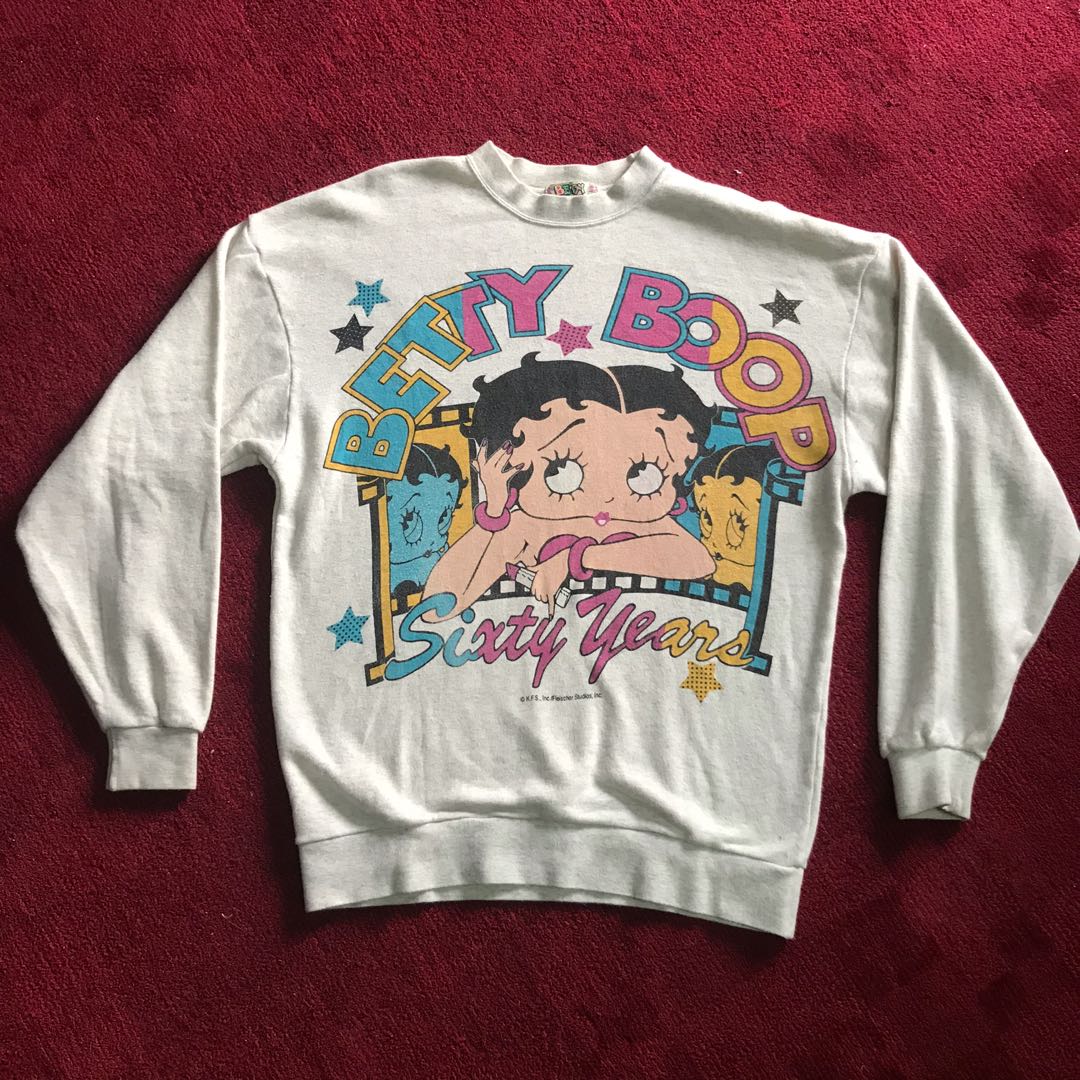Betty boop sweatshirt vintage Clearance