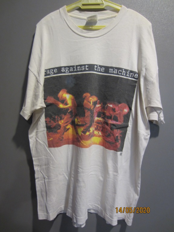 Vintage Rage Against The Machine Single Stitch Tshirt, Men's