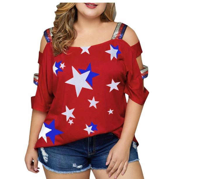 flag dress plus size
