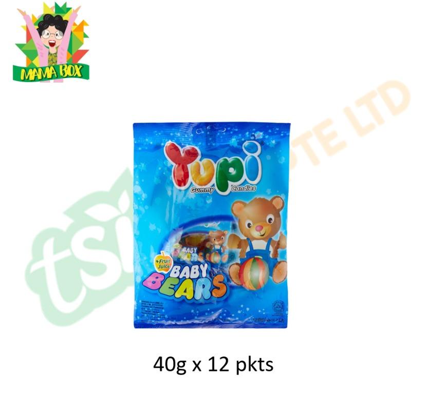 Yupi Gummy Bear 40g x 12 pkts, Health & Nutrition, Health Supplements, Health Food, Drinks