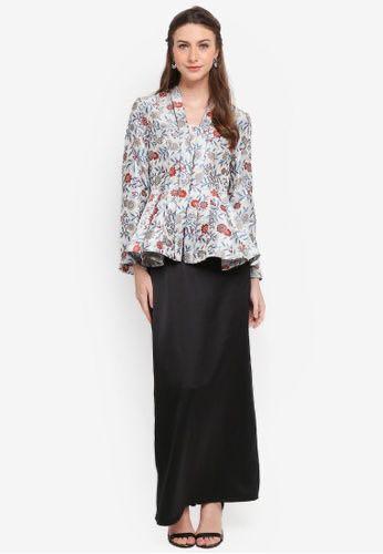 Zalia Jacquard Peplum Kurung