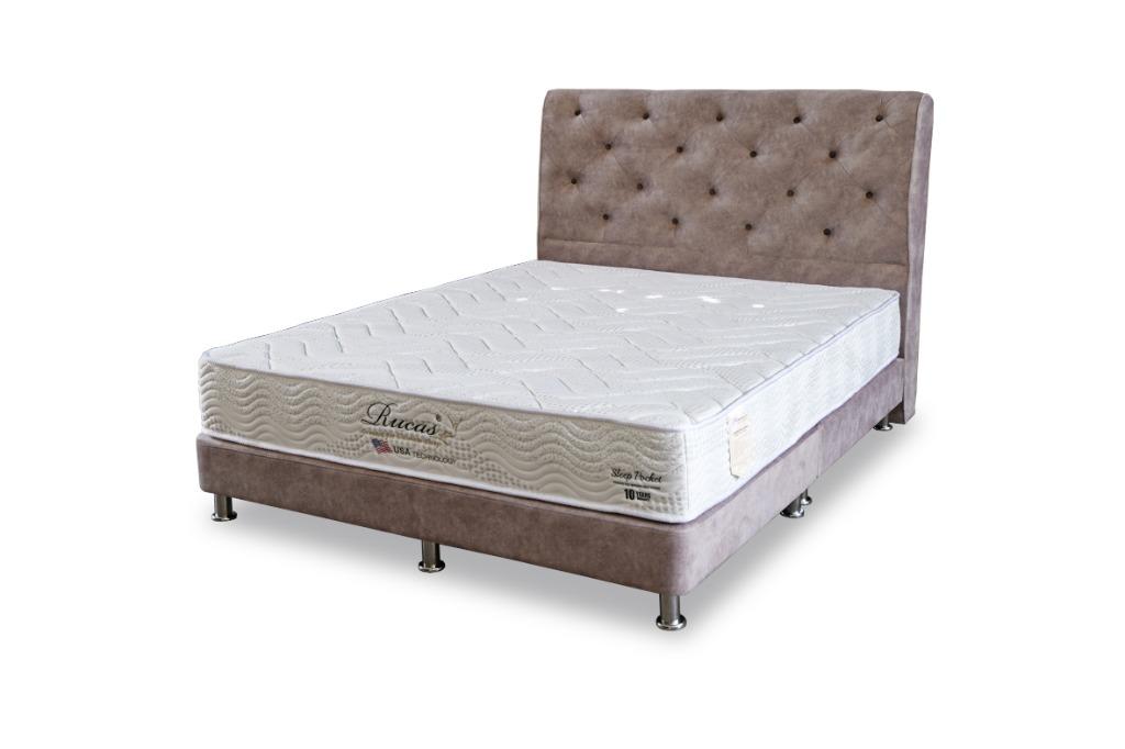 5ft Divan Bed With Pocket Spring Mattress Zf02 Sp Furniture Beds Mattresses On Carousell