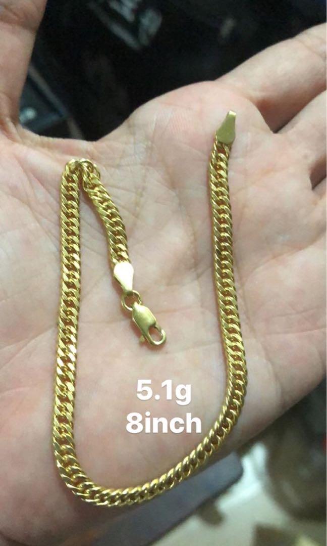 14k Yellow Gold Solid Heavy Link Figaro Chain Bracelet 9.5