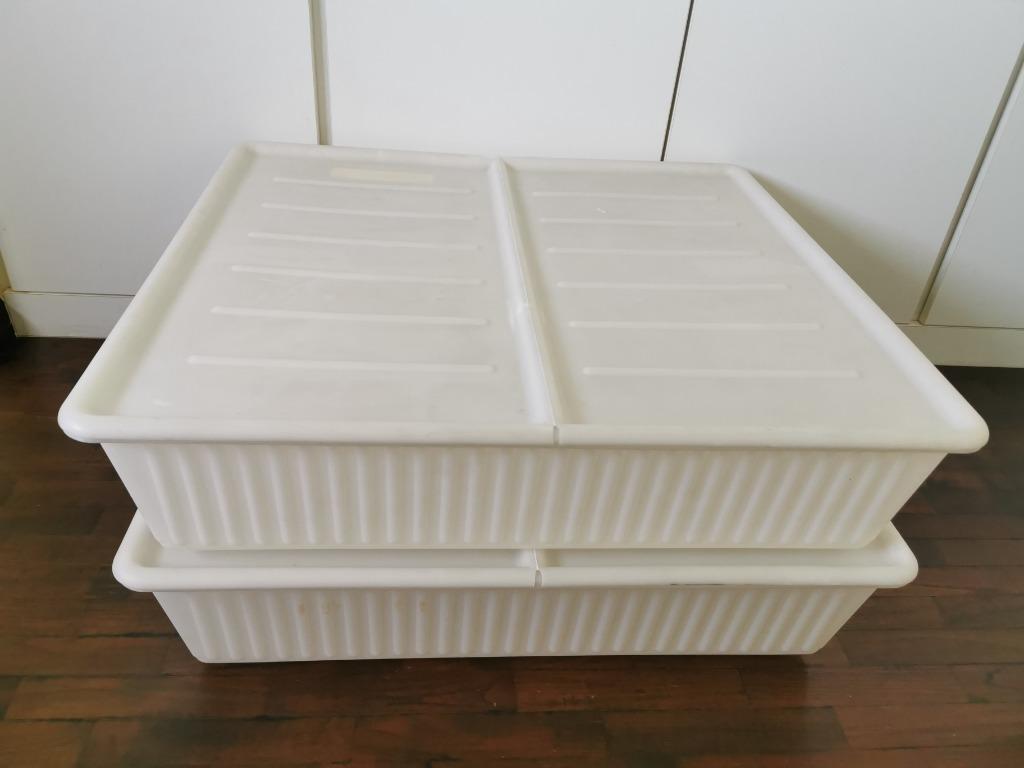 2 pieces Ikea Dilling Bed Storage Container Box