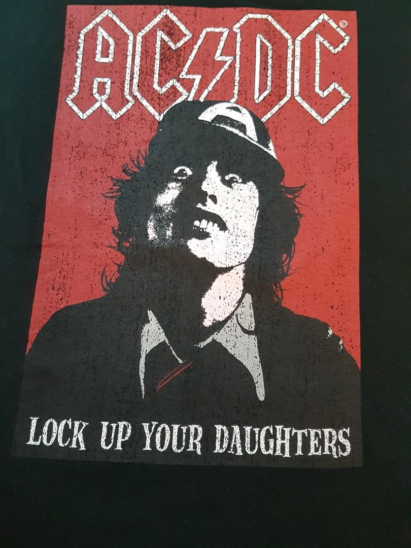 Acdc Lock Up Your Daughters Size Xl 2014 Carouraya2020 Men S Fashion Clothes Tops On Carousell