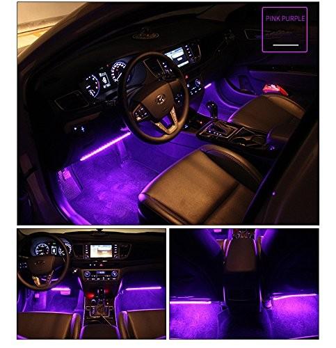 Car Interior App Remote Control Rgb Led Light Strips Car
