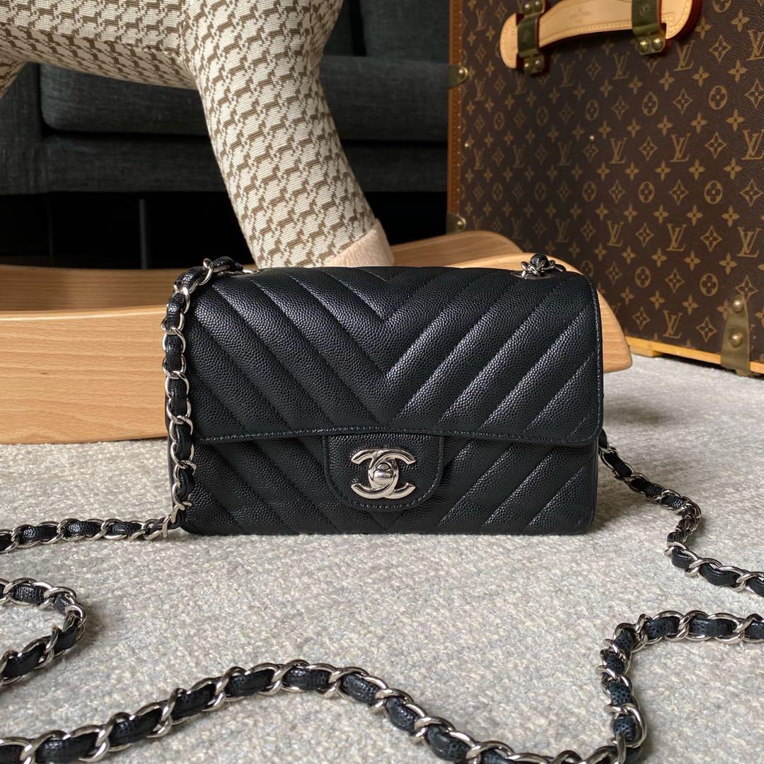 Chanel Mini Rectangular caviar, Luxury, Bags & Wallets on Carousell
