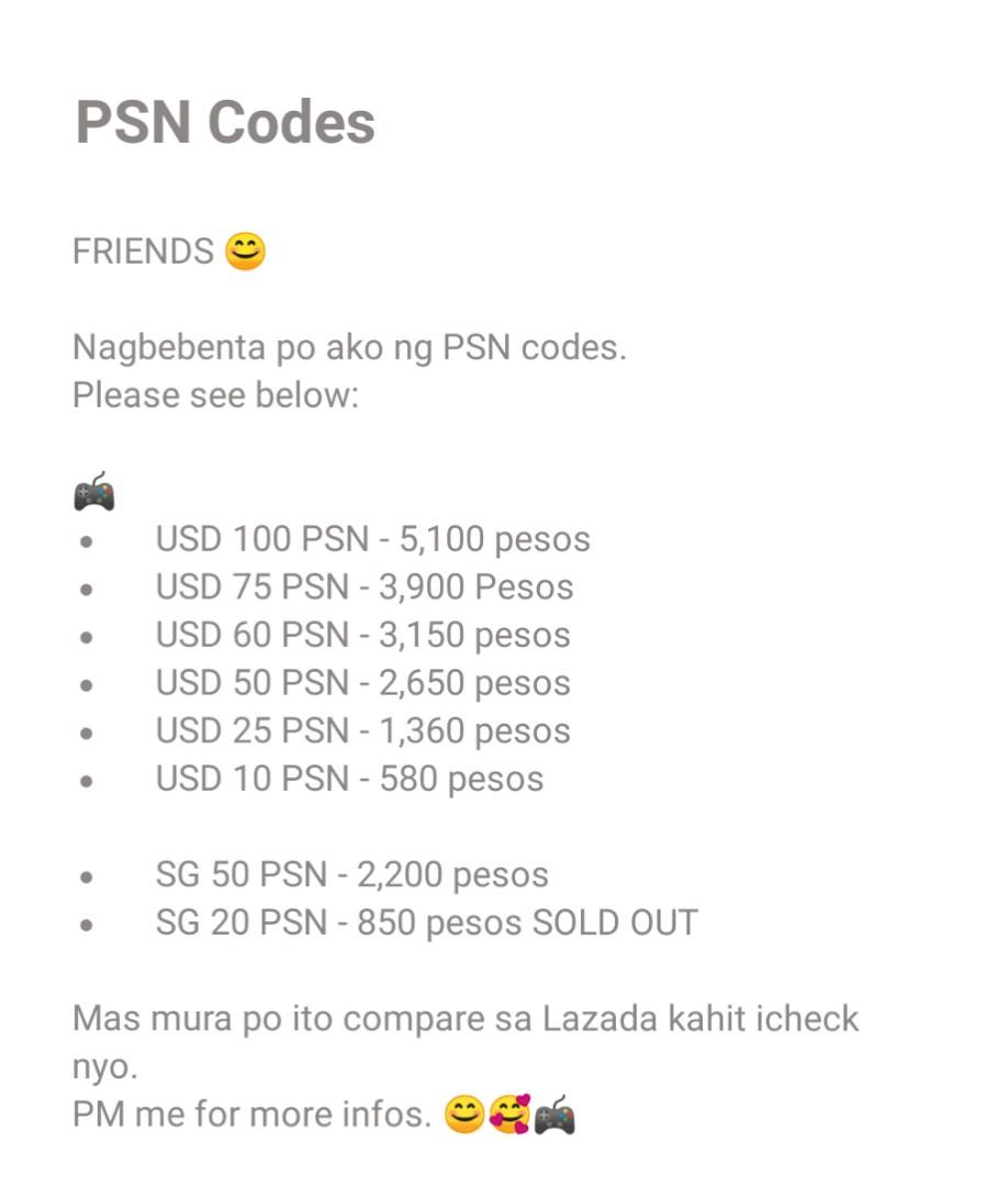 psn codes cheap