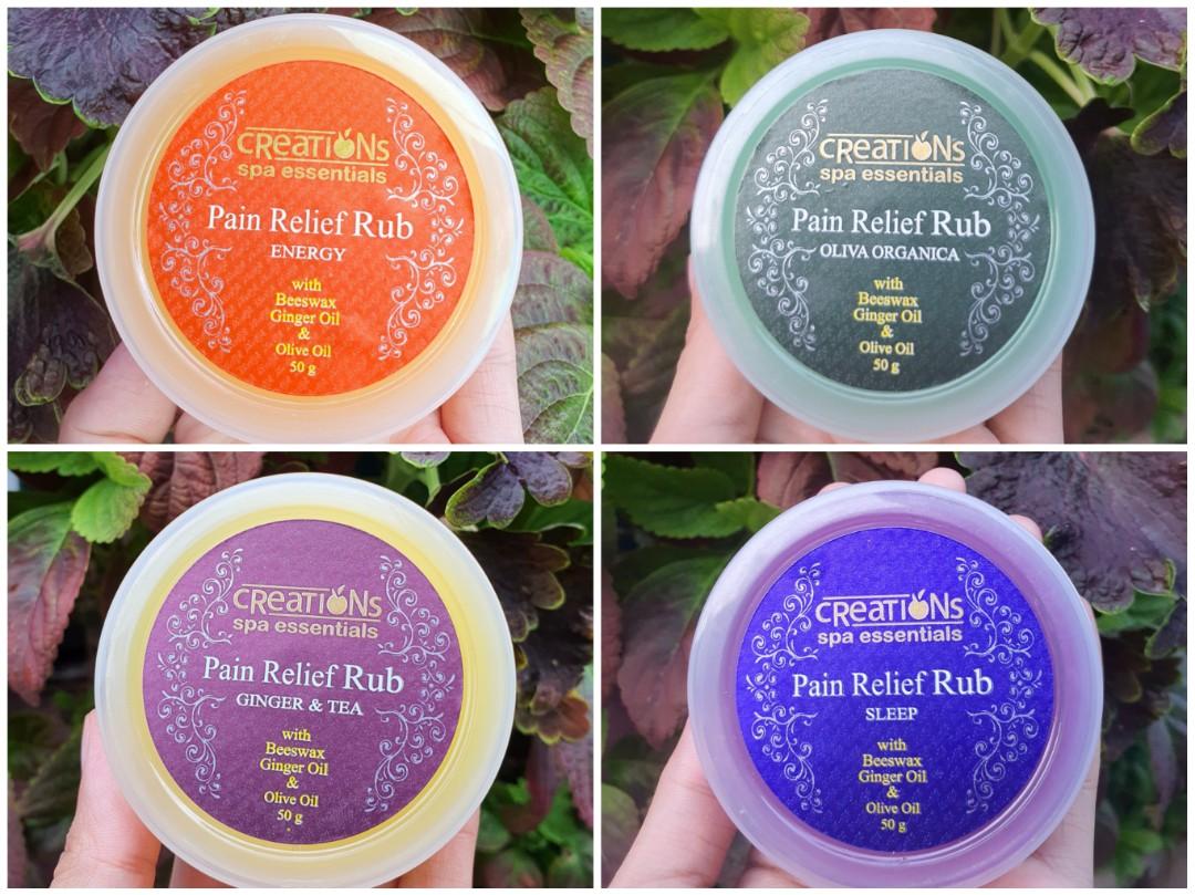 Creations Spa Essentials Pain Relief Rub 50g Health Beauty Skin Bath Body On Carousell