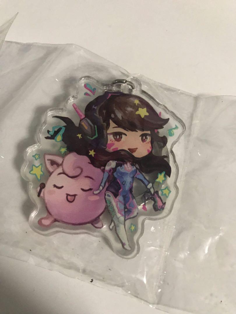 D. Va Cute keychain/badge/pin [Overwatch], Hobbies & Toys, Memorabilia ...