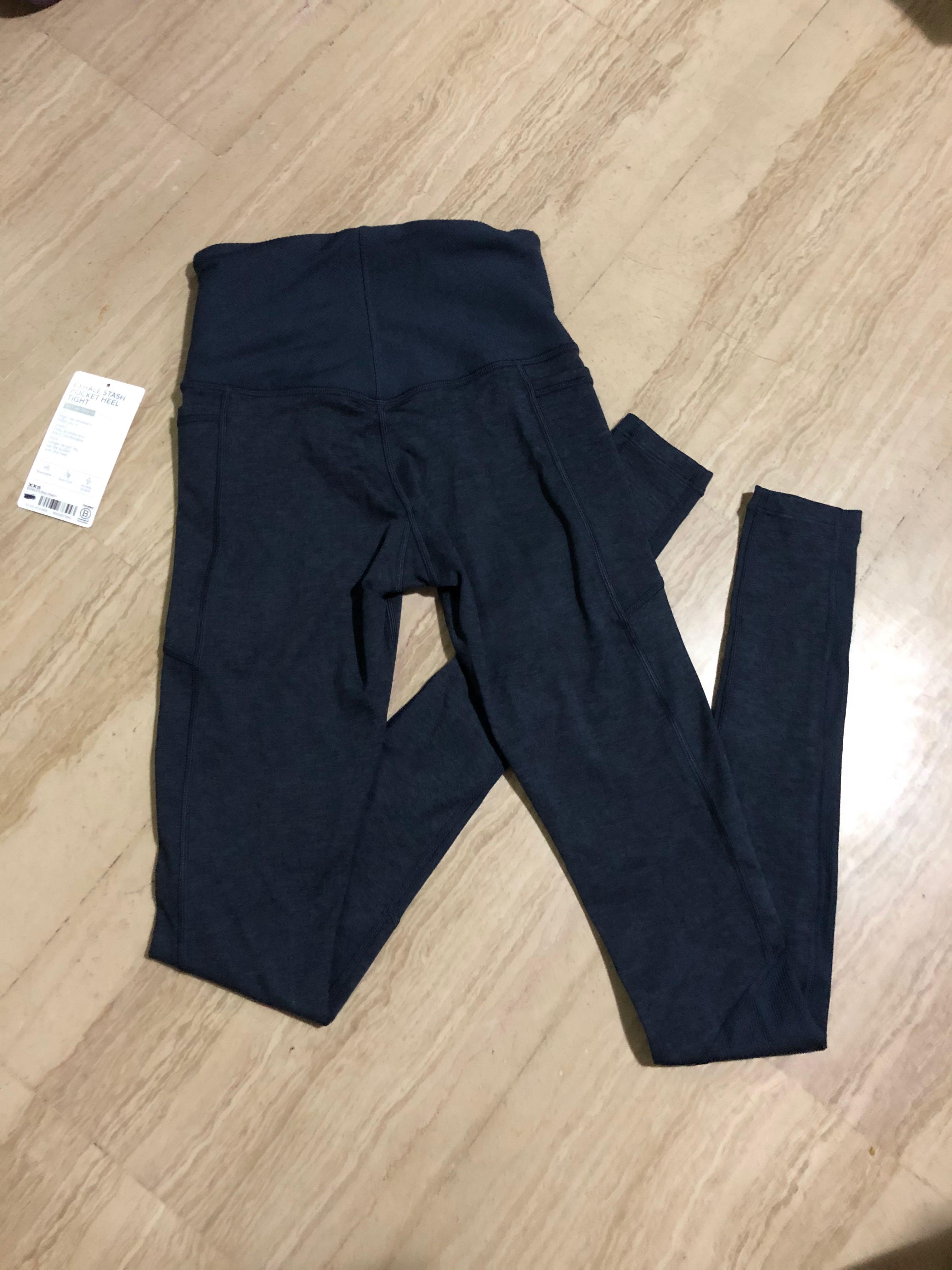 Athleta Exhale Stash Pocket Heel Leggings.