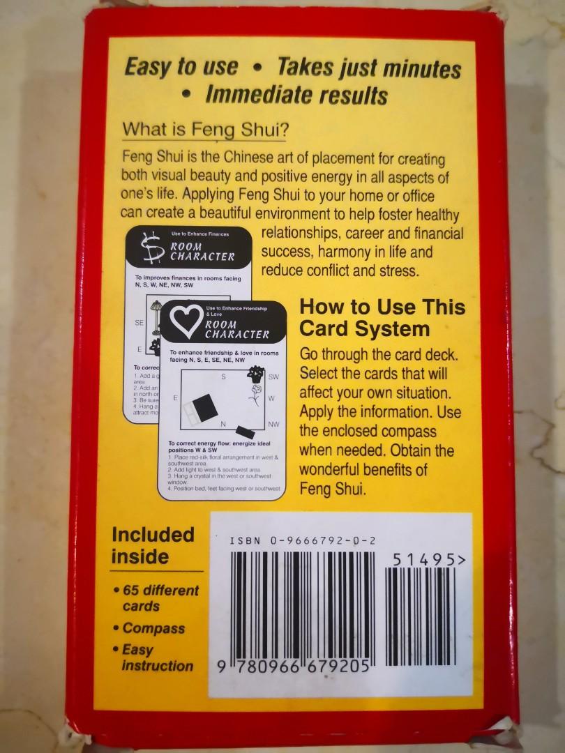 Feng Shui Card System Books Stationery Magazines Others On Carousell