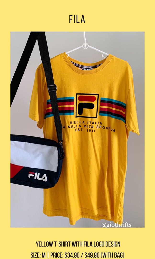 fila t shirt yellow