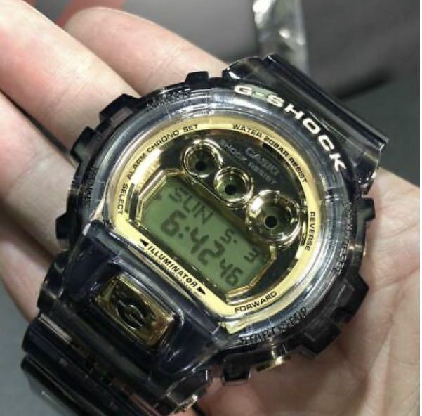 G Shock GDX6900FB 8 Transparent Jelly Black Gold Original