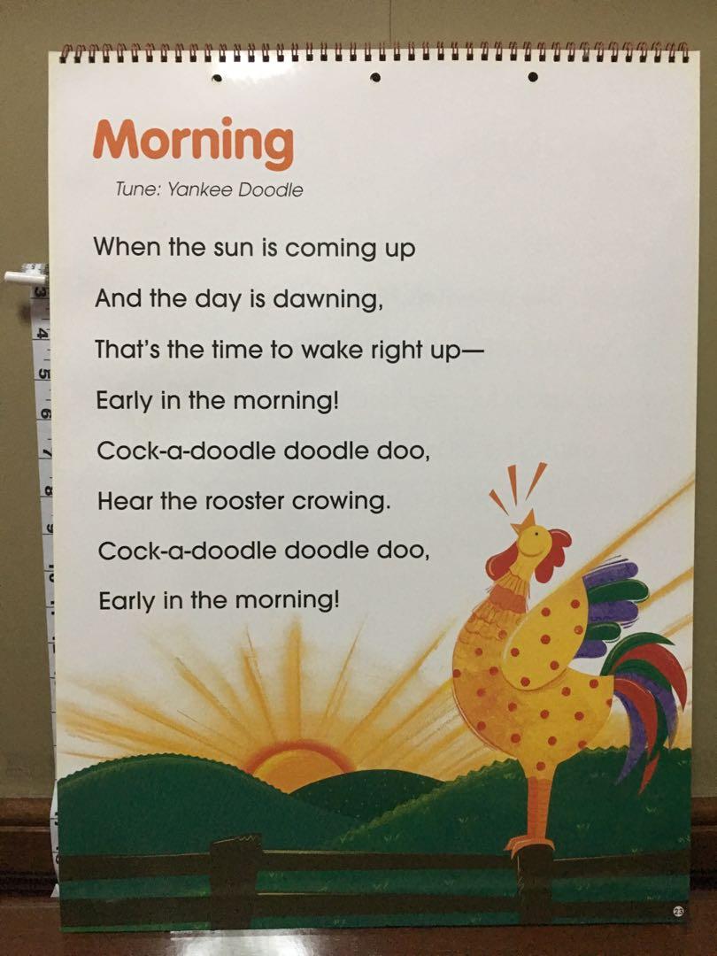 Giant Learning Flip Chart CD Calendar Time Sing Along Scholastic