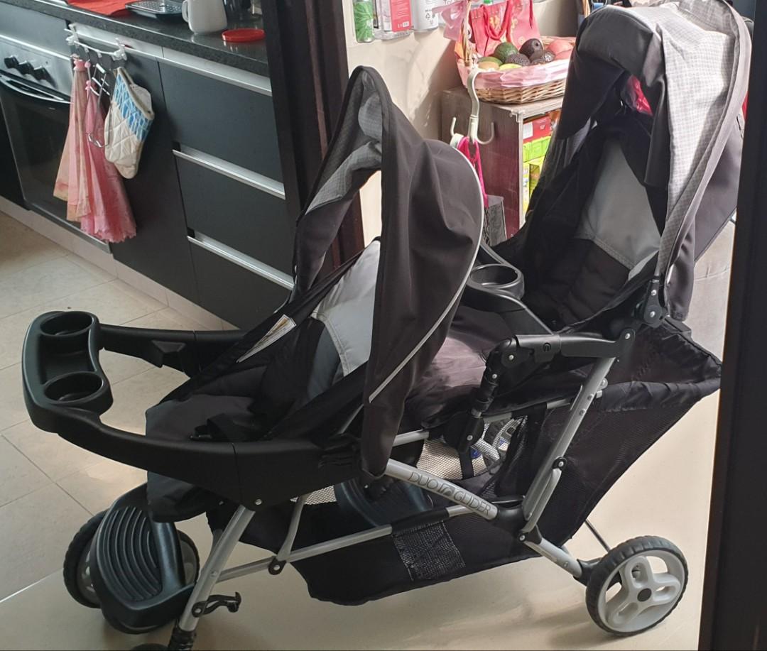 graco double glider stroller