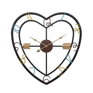 Heart-Shaped Wall Clock - 50cm