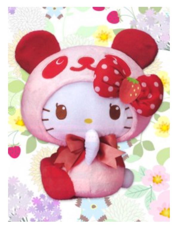 hello kitty strawberry plush