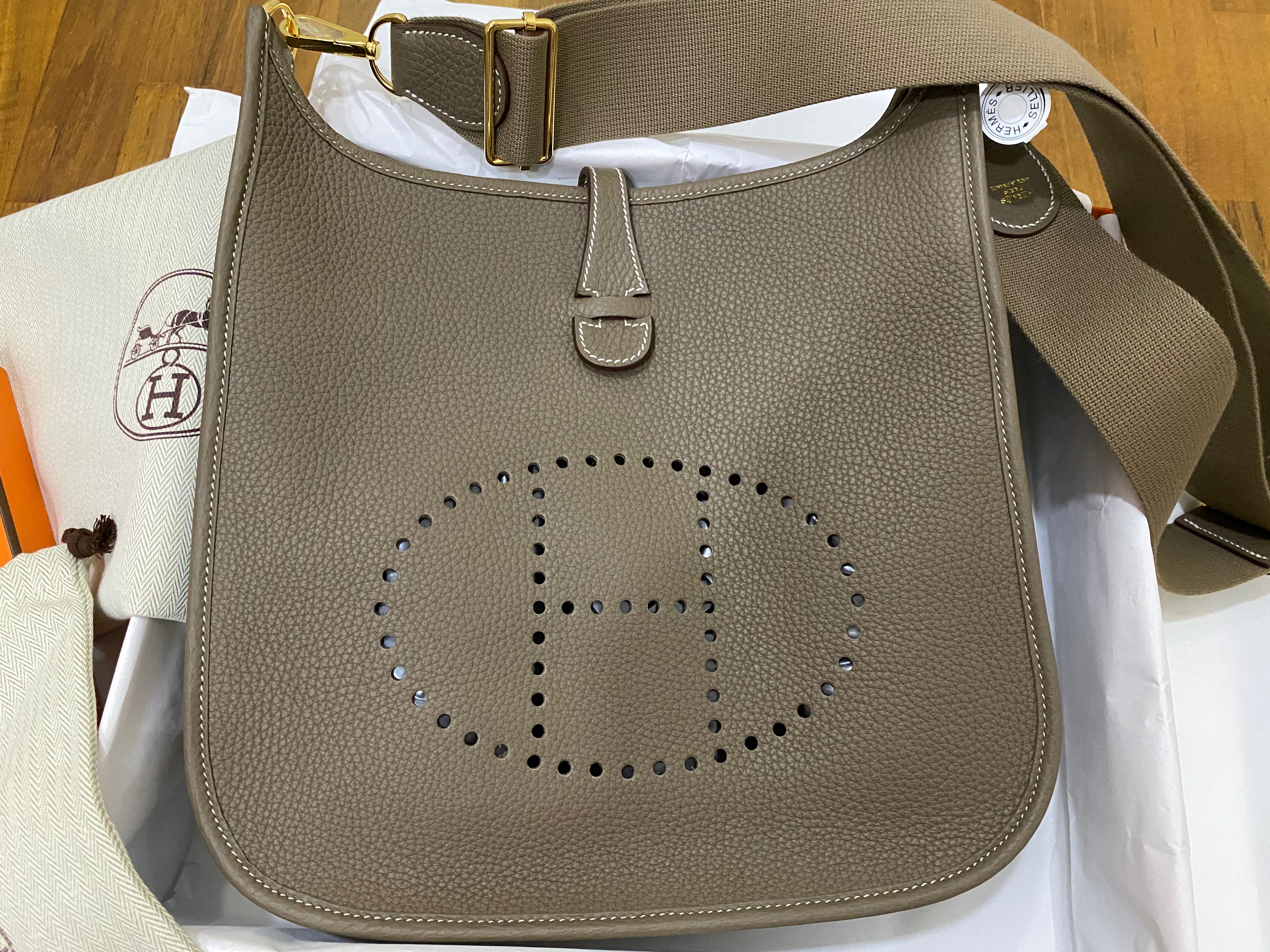 Hermes Evelyne 29 Etoupe CK Z