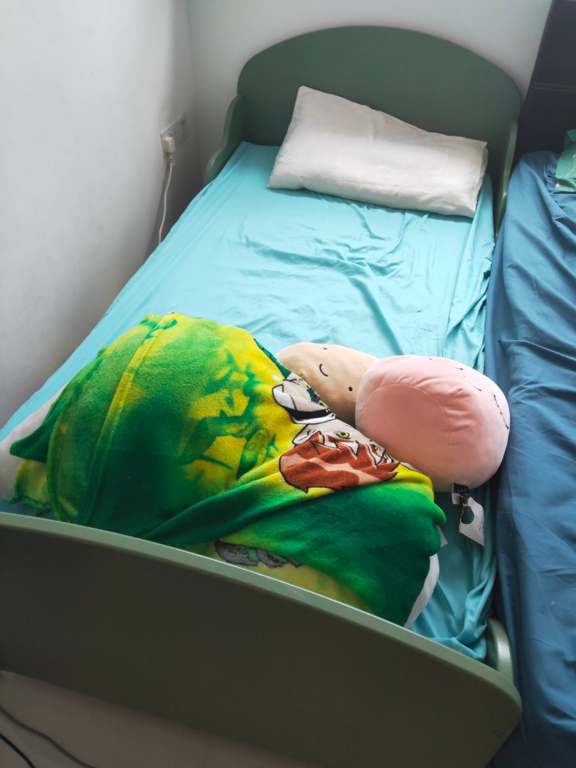 Ikea kids bed in green color, Furniture & Home Living, Furniture, Bed