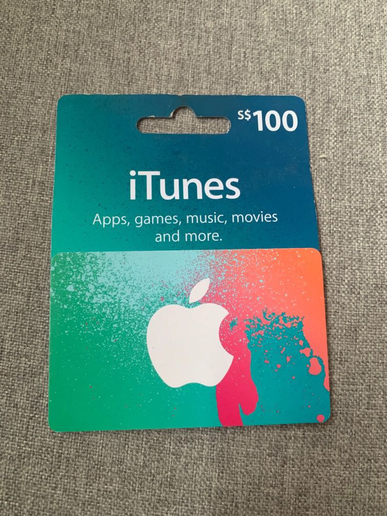 iTunes $100 Gift Card, Tickets & Vouchers, Vouchers on Carousell