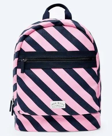 Jack wills portbury backpack pink navy sale