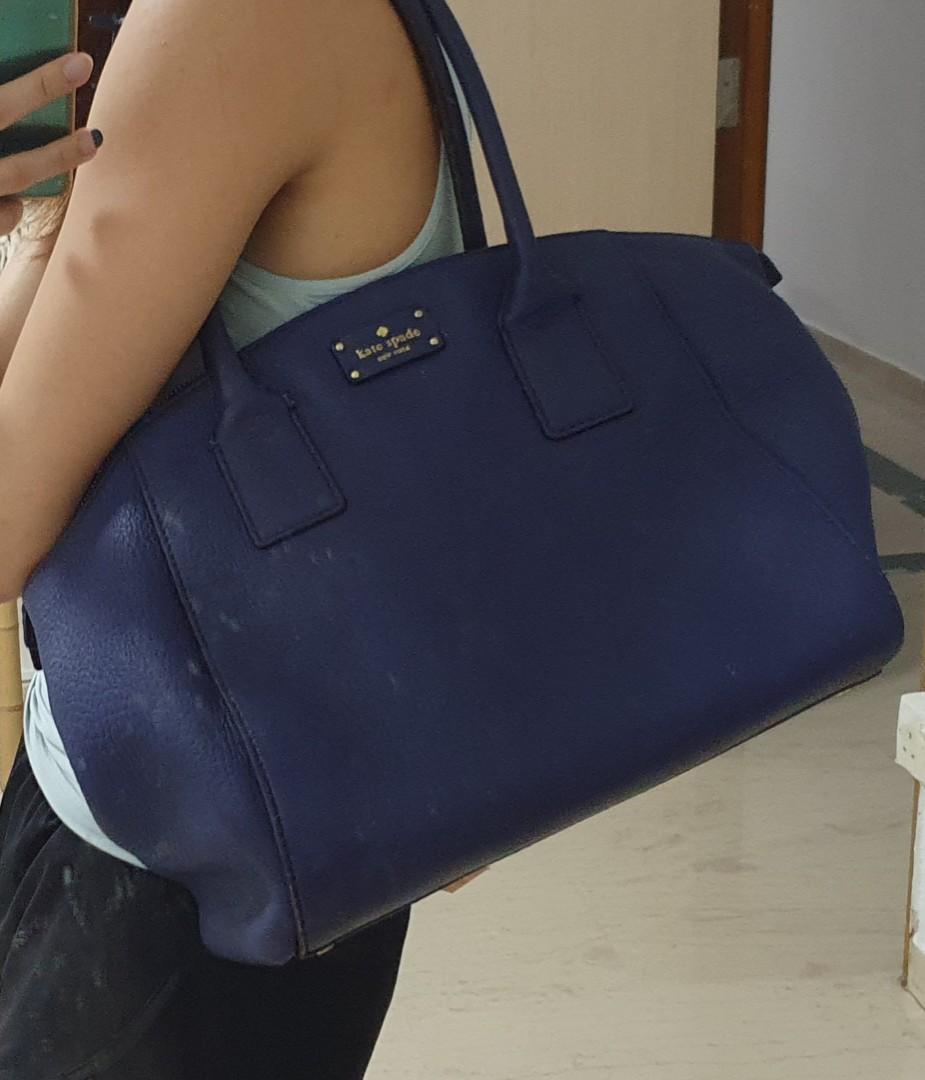kate spade navy blue purse