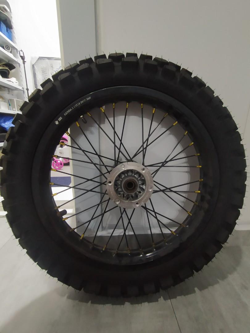 Kenda rims with tyres 21/18, Motorcycles, Motorcycle Accessories on ...