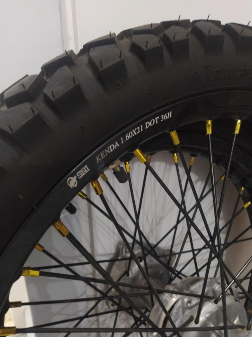 Kenda rims with tyres 21/18, Motorcycles, Motorcycle Accessories on ...