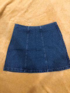 Lalu Blue Denim Skirt
