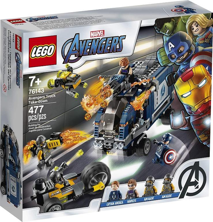 Lego Marvel Avengers Truck Take Down 76143 Captain America Hawkeye Building Toy 477 Pieces Ages 7 Toys Games Toys On Carousell