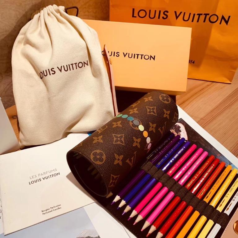 Limited Pieces! LV Limited Edition Colored Pencils Monogram Canvas Roll
