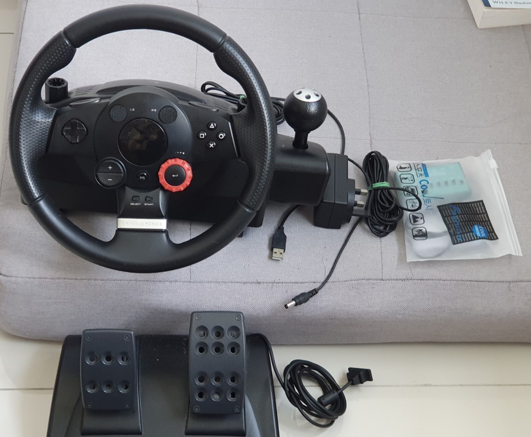 Driving Steering Wheel with adaptor PS4, Video Gaming, Video Game Consoles, Others on Carousell