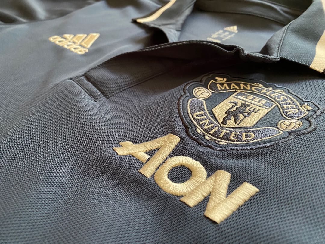 Man Utd 2016/17 Polo Shirt (Blue), Men 