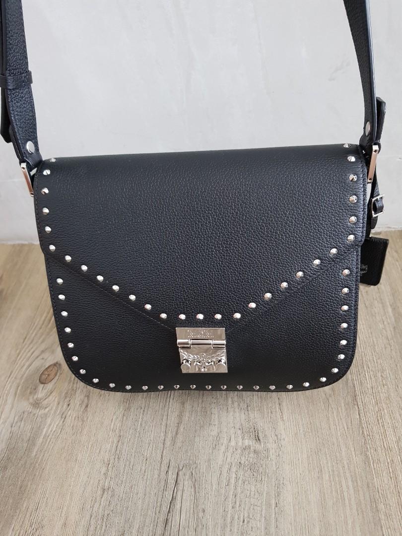 Mcm patricia studded bag best sale